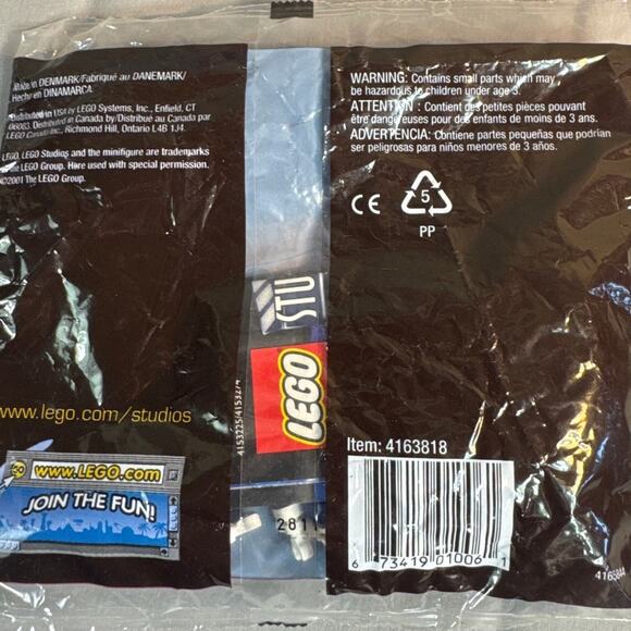 Lego Studios Pirates Treasure Hunt poly bag #1411 NEW/Retired vintage - Picture 3 of 4